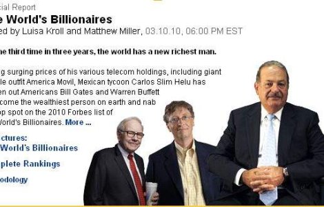 Cei mai bogati 10 de oameni din lume