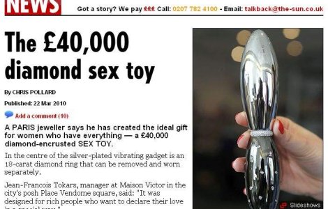 Cat costa cea mai scumpa jucarie erotica din lume?