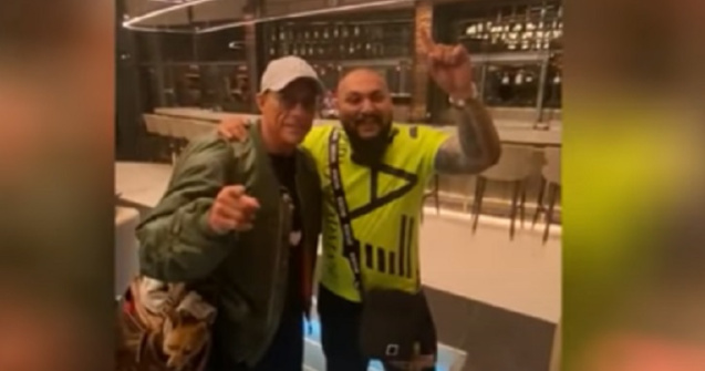 Dani Mocanu, dedicație pentru Jean-Claude Van Damme! Cum au fost surprinși cei doi / VIDEO