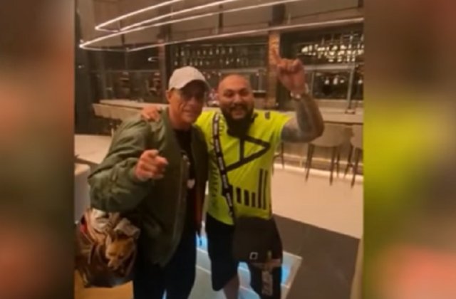 Dani Mocanu, dedicație pentru Jean-Claude Van Damme! Cum au fost surprinși cei doi / VIDEO