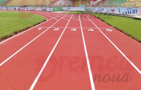 Improvizația Primăriei din Vaslui, de râsul lumii. Autoritățile au făcut pista de atletism în colțuri