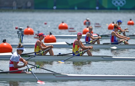 VIDEO Canotaj - JO 2020: Echipajele de dublu vâsle ale României, calificate în semifinale la Tokyo