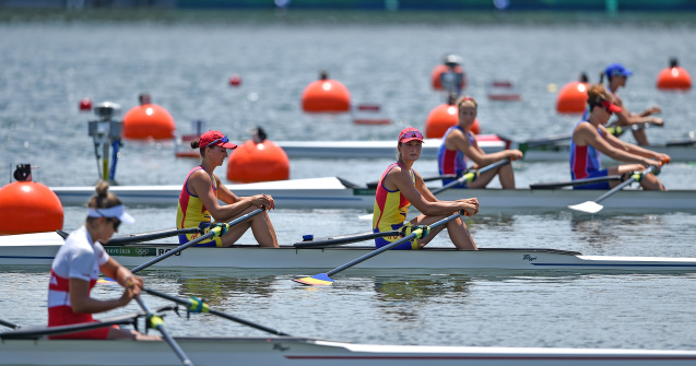 VIDEO Canotaj - JO 2020: Echipajele de dublu vâsle ale României, calificate în semifinale la Tokyo