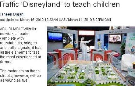 Pustii vor putea conduce de la 5 ani, in Traffic "Disneyland"