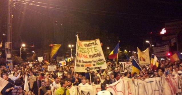 A 5-a saptamana de proteste in Capitala, incheiata cu un mars