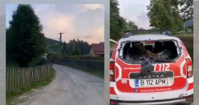 VIDEO Mafia lemnului nu are niciun Dumnezeu. Un bărbat și fiica lui au fost atacați cu o scândură plină de cuie