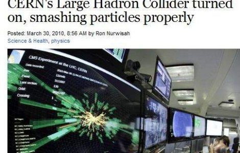 Record mondial stabilit de LHC: Primele ciocniri de particule!