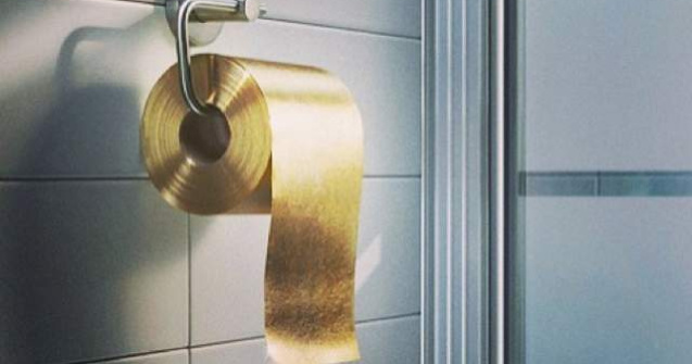 Hartie igienica de aur: 1 milion de dolari sulul