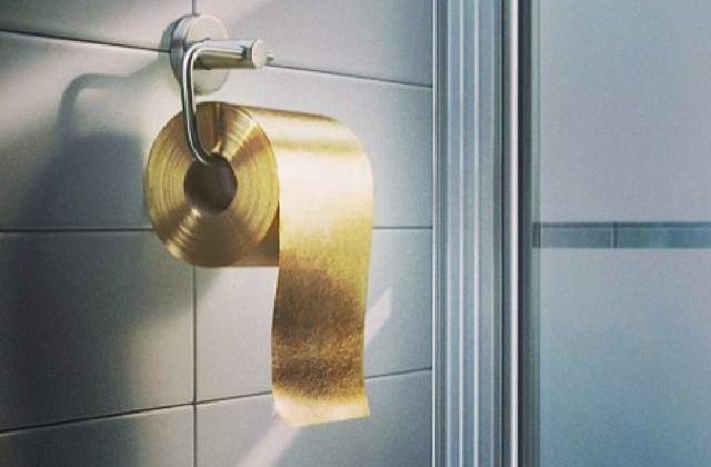 Hartie igienica de aur: 1 milion de dolari sulul