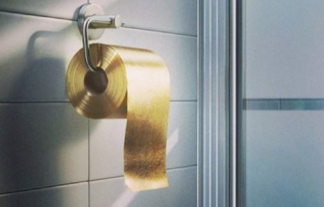 Hartie igienica de aur: 1 milion de dolari sulul