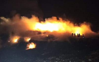 Incendiu de la căldura...