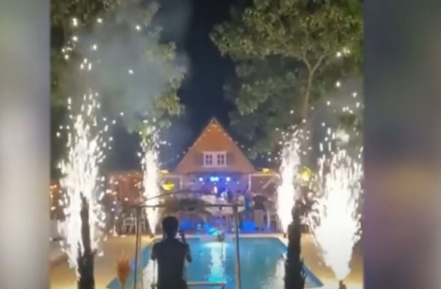 VIDEO Infern la o nuntă din Dolj. Patru oameni, răniți de artificii/ Prietenul mirilor este în stare critică la spital