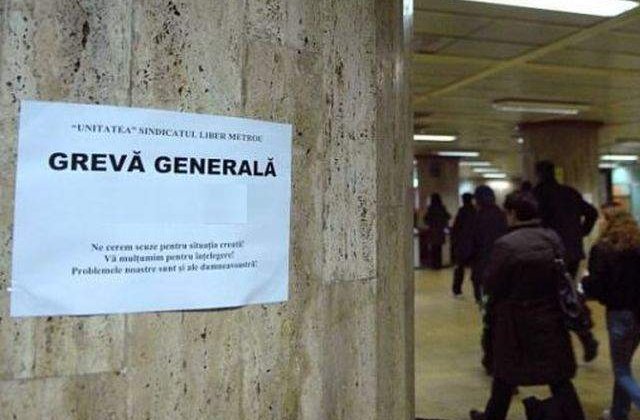[UPDATE] Greva suspendata la metrou