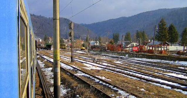 Un tren a deraiat in Bistrita