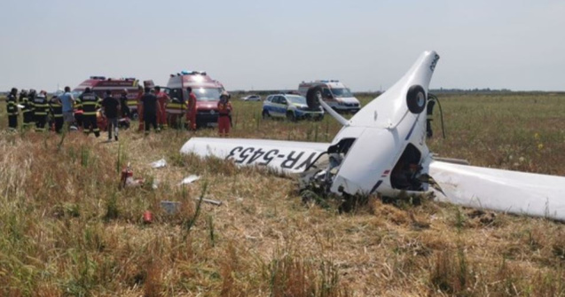 Un milionar român a trecut razant pe lângă moarte după ce s-a prăbușit cu avionul