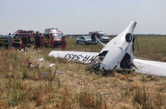 Un milionar român a trecut razant pe lângă moarte după ce s-a prăbușit cu avionul