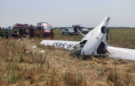 Un milionar român a trecut razant pe lângă moarte după ce s-a prăbușit cu avionul