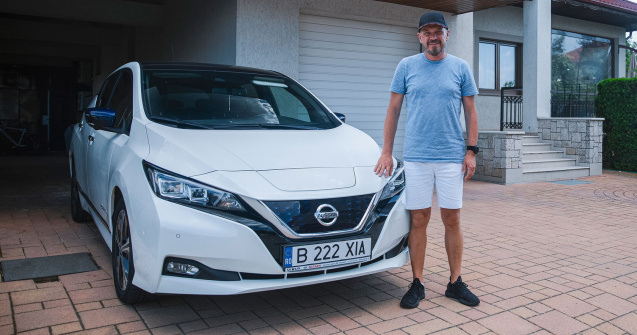 Viața cu Nissan Leaf: interviu cu Marius Iordan, un posesor care folosește mașina electrică de 4 ani