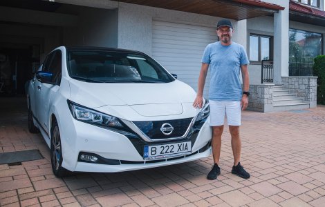 Viața cu Nissan Leaf: interviu cu Marius Iordan, un posesor care folosește mașina electrică de 4 ani