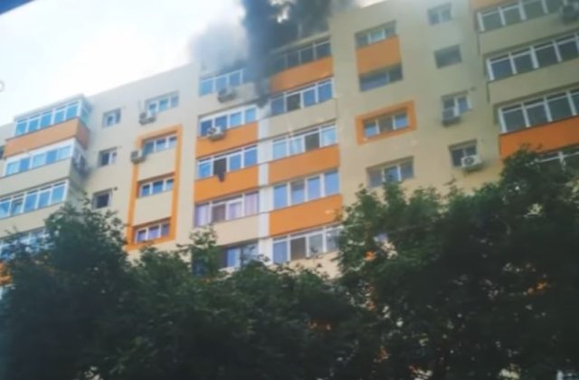 Incendiu în cartierul Rahova din București. 7 locatari au avut nevoie de prim-ajutor