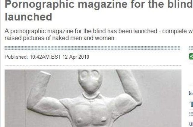 S-a lansat revista porno pentru orbi