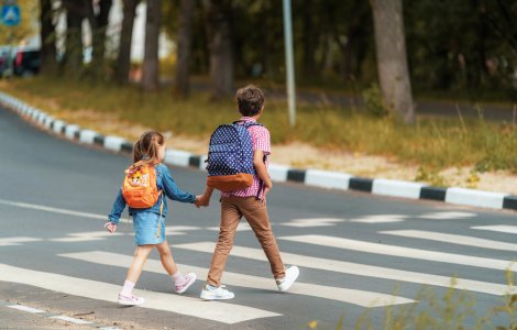 O femeie cu doi copii au fost accidentați pe trecerea de pietoni din Arad