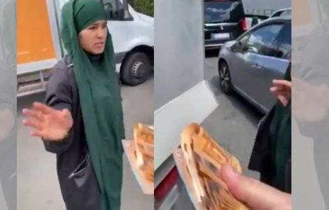 VIDEO Româncele de etnie romă au schimbat tactica de cerșit în străinătate. Femeile se deghizează în musulmance