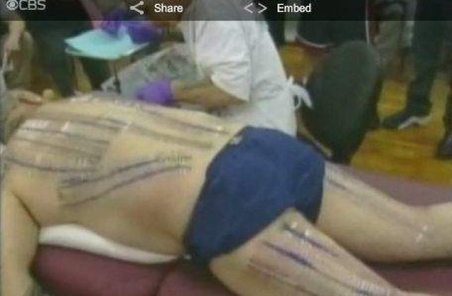 [VIDEO] Record de piercing-uri: 1.501 ori intr-o singura zi