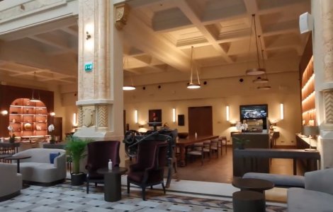 VIDEO Banca transformată în hotel, în București. Imobilul este amintit în romanul Moromeții