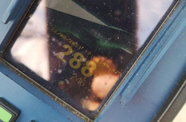 Record de viteză pentru o autostradă din România: radarul a surprins un șofer cu 288 km/h