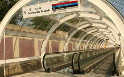 Trotuarul rulant Gara de Nord...