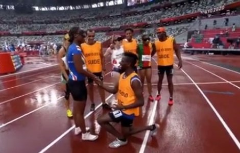 VIDEO Atletă nevăzătoare, cerută în căsătorie la Jocurile Paralimpice
