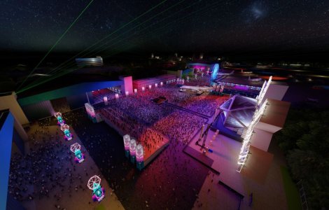 SAGA Festival debutează pe cea mai mare scenă din România! Source are 35 de metri înălțime și 100 de metri deschidere