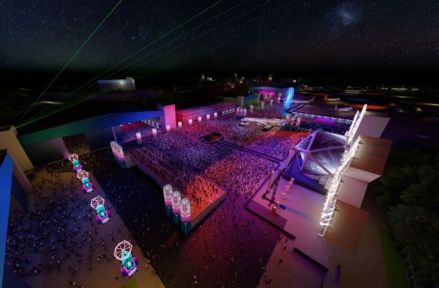 SAGA Festival debutează pe cea mai mare scenă din România! Source are 35 de metri înălțime și 100 de metri deschidere