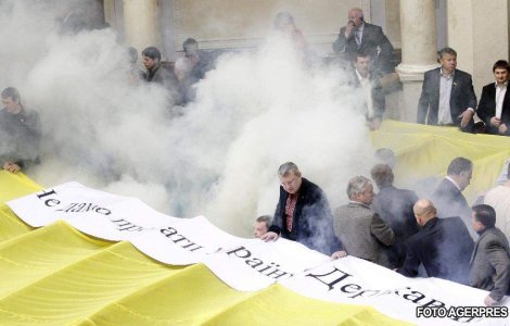 Bataie in Parlamentul ucrainean