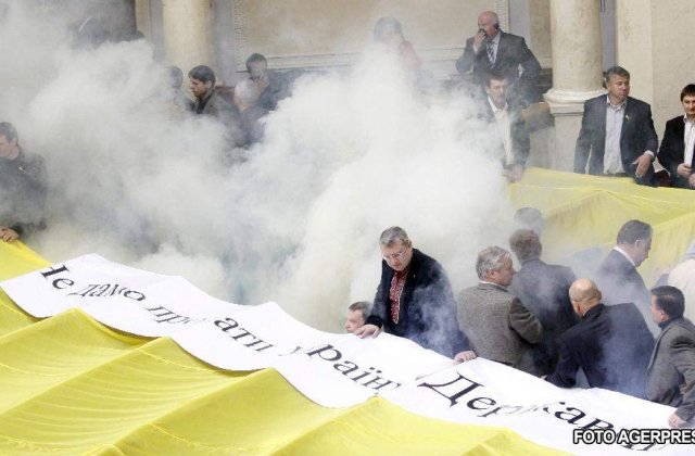 Bataie in Parlamentul ucrainean