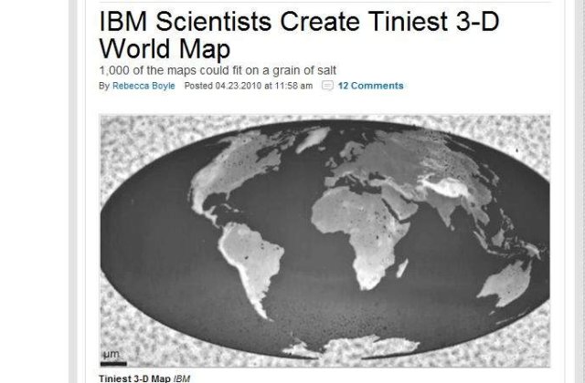 [VIDEO] A fost creata cea mai mica harta 3D a lumii