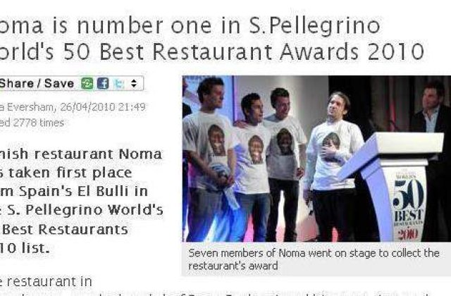 Cel mai bun restaurant din lume