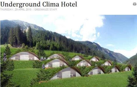 Hotel ingropat in pamant