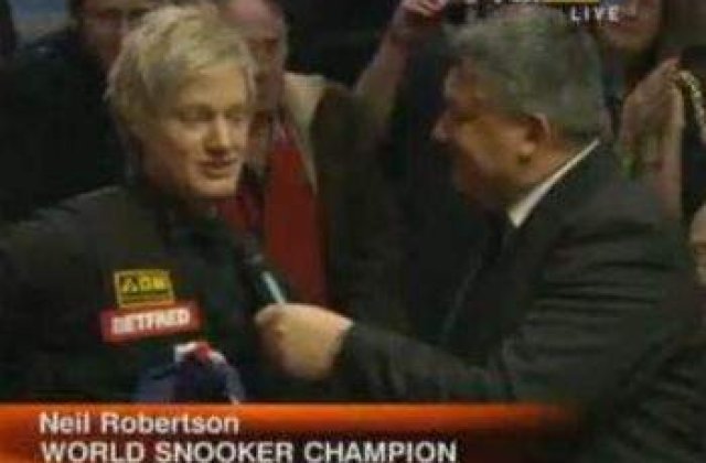 VIDEO: Neil Robertson, noul campion mondial la snooker