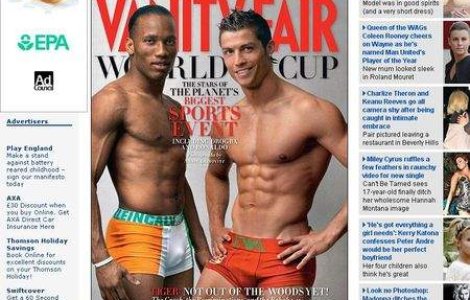  Video  Cristiano Ronaldo, in chiloti pe coperta Vanity Fair