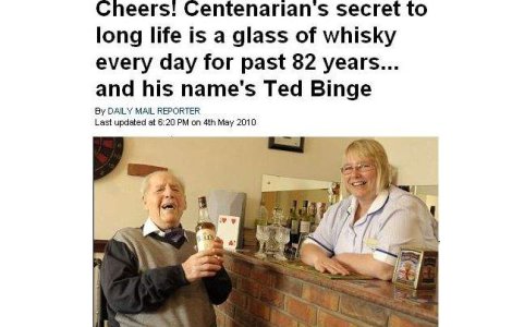 Vrei sa apuci 100 de ani? Bea whisky!