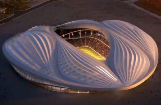 [VIDEO] Cel mai nou stadion din Qatar seamana cu un vagin