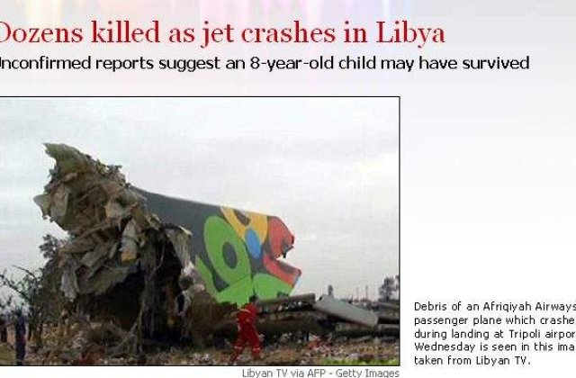 Tragedie aviatica in Tripoli