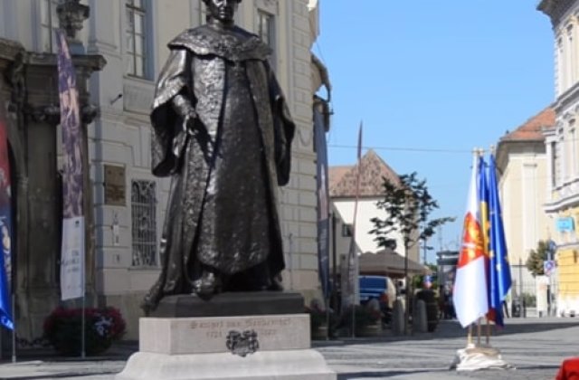 A fost prins bărbatul care a vandalizat statuia baronului Brukenthal. Ce pedeapsă a primit