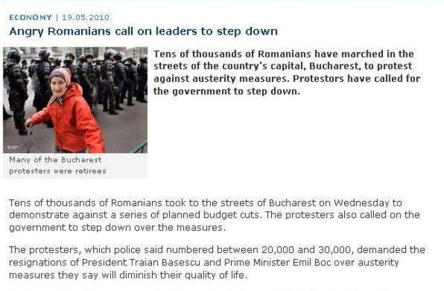 Ce scrie presa internationala despre mitingul romanilor?