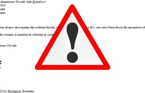 Mai multe emailuri false au fost trimise în numele ANAF. Reacția instituției