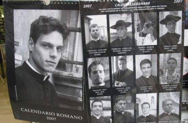 Cei mai frumosi preoti catolici: Mandria Vaticanului intr-un calendar sexy