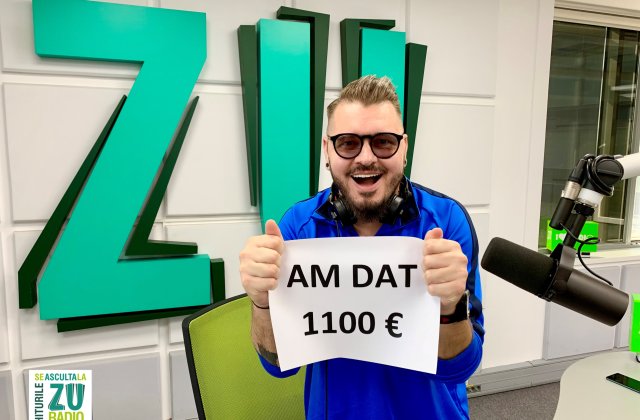 Adi Mihăilă `The Hitman` a dat premiul record de 1100 de EURO la &bdquo;Ascult Radio ZU"