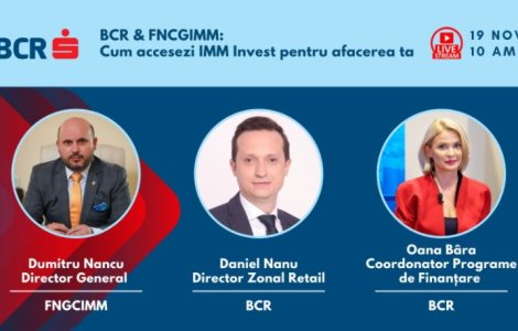 Conferința la care primești răspunsuri esențiale despre IMM Invest și AGRO IMM Invest